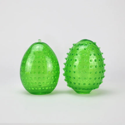 Male Masturbator Glans Exercise Sucking Pocket Pussy Transparent 9cm Masturbation Cup Penile Massager Sex Toys for Men Blowjob