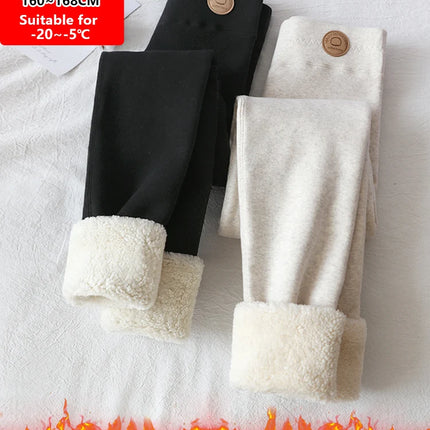 Women's Winter Leggings Thermal Velvet Cotton Slimming Tights with Fleece Pant Black Stretch Gray Thick Warm Leggings for Women