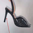 Black sandals8cm / 38