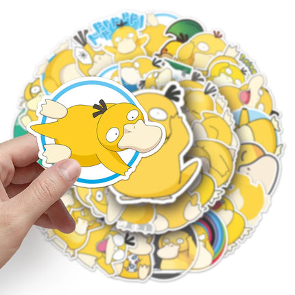 10/30/50pcs Pokémoni Psyduck stickers Anime Kawaii Decals Graffiti Water Bottle Skateboard Luggage Fun Cartoon Toy Gift Sticker