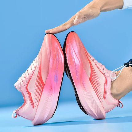 New Cushioning Running Shoes For Men Suitable Heavy Runners Lace Up Sports Women Non-slip Outdoor Athletic Male Sneakers