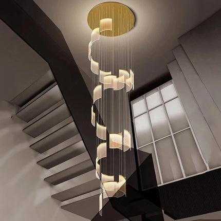 Modern home decor led lights pendant light lamps forstaircase Chandeliers for living room hanging light indoor lighting
