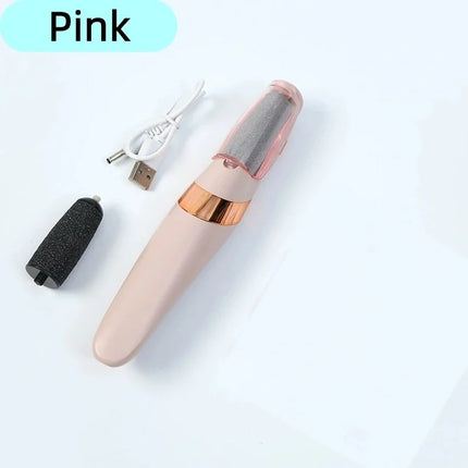 Electric Foot Grinder Portable Replaceable Roller Foot File Pedicure Tool for Heel Dry Dead Skin Callus Removal Home Salon Use