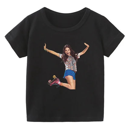 ZYXZ New Cartoon Soy Luna Children's T-Shirt Funny Pink T-Shirts Baby Gilrs Summer Children For Kids Tops Clothes