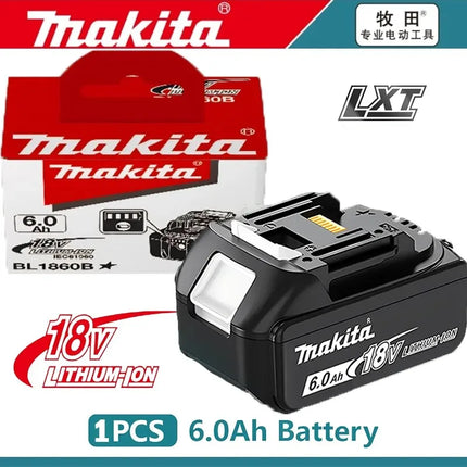 Makita 18V 6.0Ah Battery Original Lithium ion Rechargeable Battery 18V 6000mAh Replacement Battery BL1860 BL1850 BL1860B🏆🏆🏆