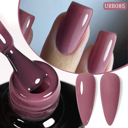 UR SUGAR 7ml Pink Nude Natural Rubber Base Gel Nail Polish Semi Permanent Chrome Sequins Soak Off Construction UV Gel Varnish