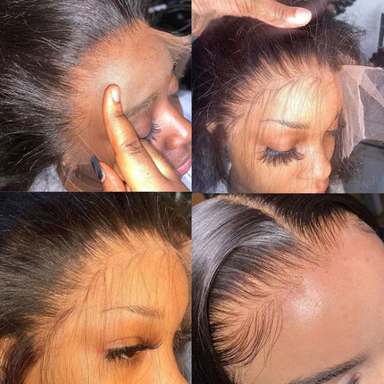 Eva Hair Real HD Lace Frontal Only Full 13x6 13x4 Invisible Melt Skin Lace 5x5 6x6 7x5 HD Closure Human Hair Body Wave&Straight