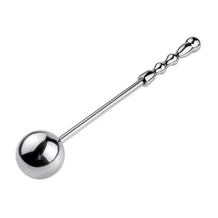 Metal hand-held ball anus plug, anal dilator anus toy, suitable for men and women, adult sex toy