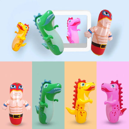 Inflatable Standing Punch Bag Toy Dinosaur Model Children's Game Outdoor Activity Parent-Child Interactive Boy's Toy Gift
