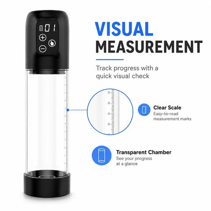 Electric Penis Pump Automatic Male Enlargement Erection Extend Adult Toy Rechargeable Cock Sucking Penis Enlarge Pressure Device