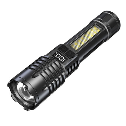 19000000LM Super Powerful Flashlight Built-in Battery High Power Torch Rechargeable LED Light Big Aperture Camping COB Lantern