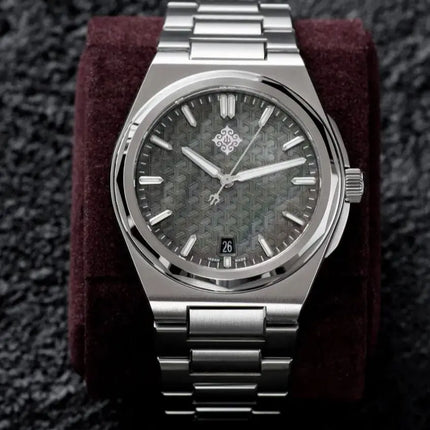 IXDAO Men's 316L Stainless Steel Automatic Mechanical Watch with Sapphire Crystal Luminous MIYOTA 9015 10ATM Waterproof BGW9