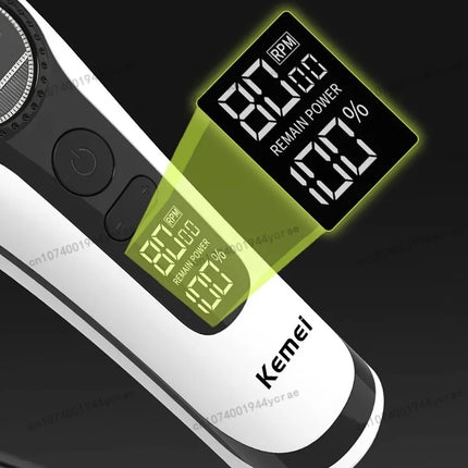 Kemei KM1593/1595 Is Equipped with An External Brushless Hair Clipper for Men's Professional Hair Clippers That Are Rechargeable