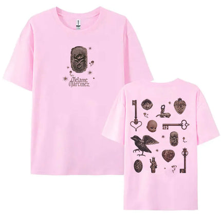 Album Heads T-shirt Summer Short Sleeve Loose Female Tshirts Unisex Streetwear Casual O-neck Graphic Print Tees