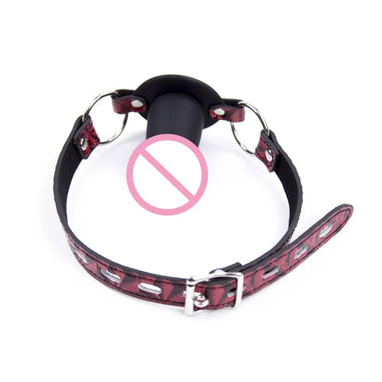 Silicone Dildo Ball Gag PU Leather Harness BDSM Bondage Restraints Sexy Adult Sex Toys for Women Men Couples Roleplay Slave Gear