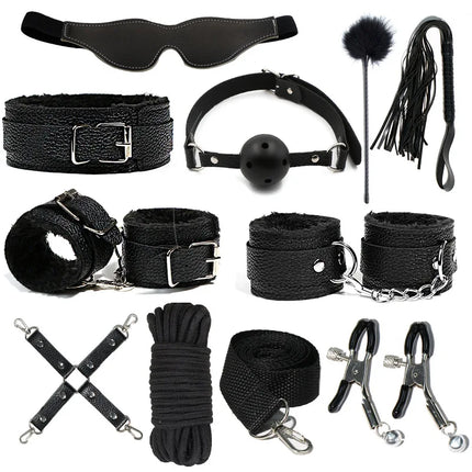 Women BDSM Sexual Couples Kit Adult Sexy Erotic Accessories Handcuffs for Men Gay Session Anal Plug Sex