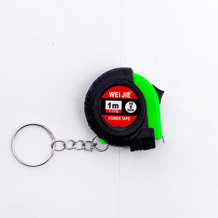 Mini Power Tape Measure Keychain Universal Pull Ruler Metric Tape Measure Retractable 1m Measuring Tape Meter Inch Tailor Tool