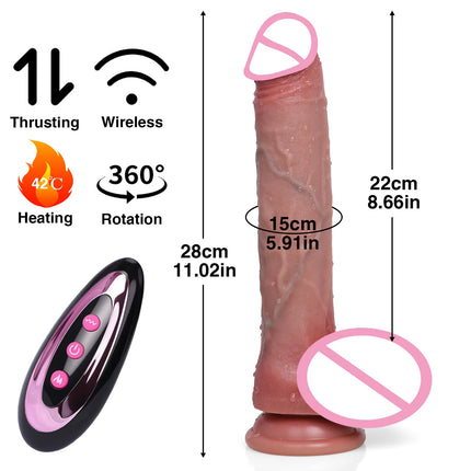 Long Dildo Vibrators for Women Heating Telescopic Machine Sex Toys Super Big Dick Large Realistic Penis Huge Dildos Vibrator