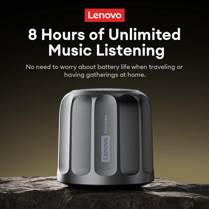 Lenovo HD107 Bluetooth 6.0 Speaker Bookshelf Camping Portable Outdoor Subwoofer TF Card USB Drive Mini TWS Stereo Music Player
