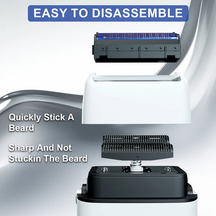 ROSYOUS RS620 Professional Shaver 10000RPM Double Foil  for Men Beard Trimmer Professional Hair Cutting Machine