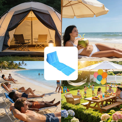 Inflatable Beach Pad - Portable Camping Chair for Outdoor Use - Waterproof and Moisture-proof - Foldable Pad - Velvet-textured -