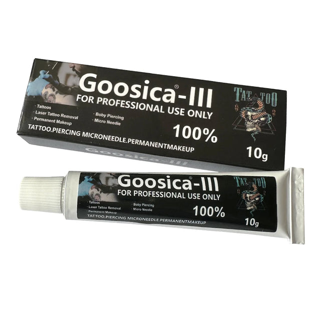 New Original 100% Goosica-III Before Tattoo Cream Permanent Makeup Microblading Piercing Eyebrow Lips Liner Aftercare Cream 10g