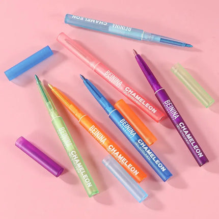 Shiny Chameleon Metallic Blue Eyeliner Gel Pen Eyeshadow Multicolor Eye Liner Pearlescent Polarized Glitter Eyes Pigment Makeup