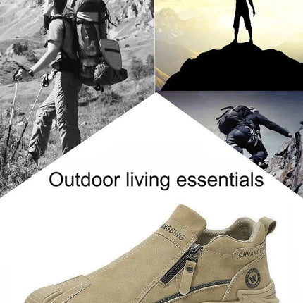 Men's Waterproof Casual Sneakers, Thick-Sole Wear-Resistant Sports Shoes, Non-Slip Comfortable Breathable, Fashionable Practical