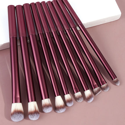 10pcs Eyeshadow Brushes Multi-Functional Eye Makeup Brushes, Portable For Travel Details Brushes for Highlight, Conceal Beauty