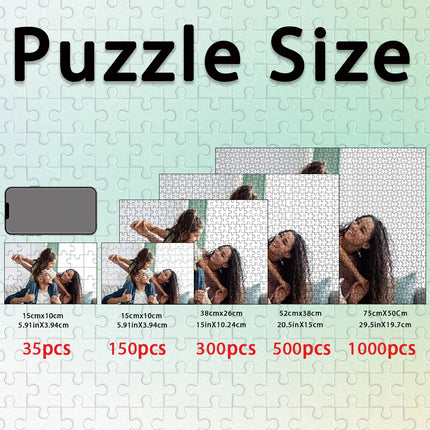 1pc Custom Photo Single Portrait Wooden Jigsaw Puzzle,Ideal Anniversary,Wedding,Birthday,Valentine Gift For Family Friends
