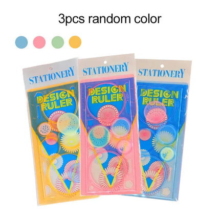1~20PCS Creative Gears Geometry Spirograph Drawing Stencils Set Children Painting Template Art Crafts Kids Educational Toy TMZ