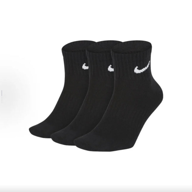 Nike Everyday Cushion Crew Logo Running Crew Socks Unisex Combo Pack White SX7664-100