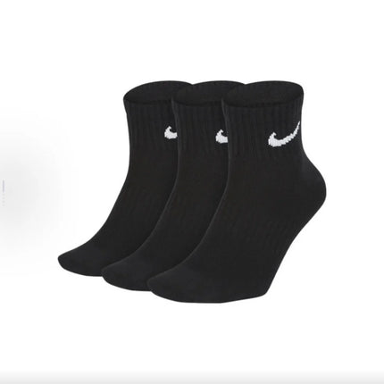 Nike Logo Athletic High-Top Socks Training Mid-Calf Socks Unisex Style Combo Pack White SX7676-100