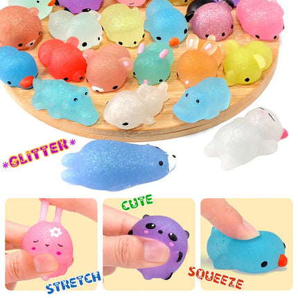 NEW Mochi Squishies Kawaii Anima Squishy Toys For  Antistress Ball Squeeze Party Favors  Stress Relief Toys For Birthday
