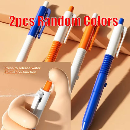 Water Gun Pen Prank Kit Dual-Function Ballpoint Pen & Mini Water Toy Hilarious Prank & Fun Stationery