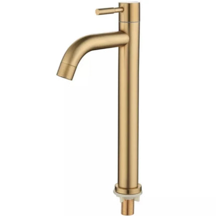 SUS 304 Stainless Steel Bathroom Basin Tap Bathroom Faucet GOLD Pillar Basin Tap Torneira Banheiro Vintage Brushed Gold Faucet
