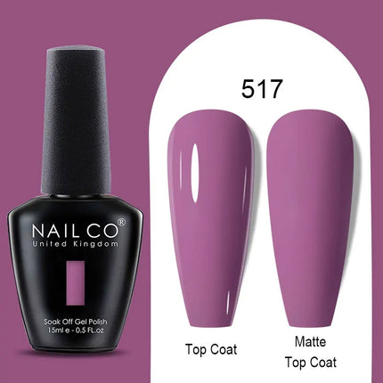 NAILCO Winter Series Color Gel Nail Polish 15ML Semi Permanent Soak Off Gel Varnishes Super Texture Gorgeous Nail Manicure Art