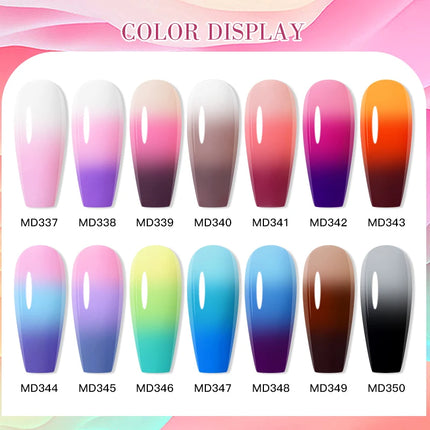 8ml Thermal Nail Gel Polish 3 Colors Changing Semi Permanent Soak Off UV/LED Nail Art Gel Varnish for Manicure Nail Supplies
