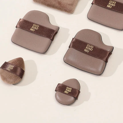 Guoxiaoniu 6PCS Makeup Blender Puff Air Cushion Foundation Sponge Loose Powder Puffs Cosmetic Applicator Tool Wholesale
