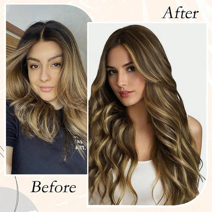 Invisible Tape In Remy Human Hair Extensions Skin Weft Piano Color Brown mixed Honey Blond Tape ins Hair Extensions
