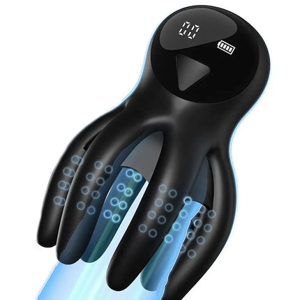 Masturbador Masculino Pulpo Copa De Avión Pene Masculino Vibrador Ejercitador Glande Masajeador Estimulador Placer Juguete Jugue