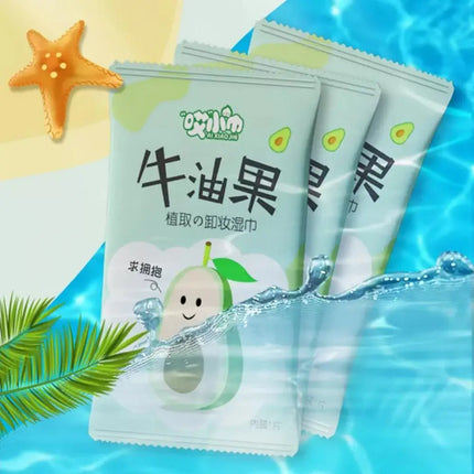 cleaning wipes  Avocado Scented Makeup Removing Wipes - Deep Cleansing, Travel-Friendly, Single-Use ﻿ ﻿