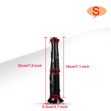 Extra Long Anal Plug Horse Dildos for Masturbating Vagina Anal Massager G-Spot Stimulator Butt Plug Adult Sex Toys for Women Men