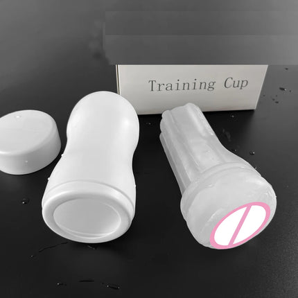 Male Masturbators Soft Pussy Sex Toys Real Vagina Adult Endurance Exercise Erotic Vacuum Pocket Masturbation Cup for Men sexy SM