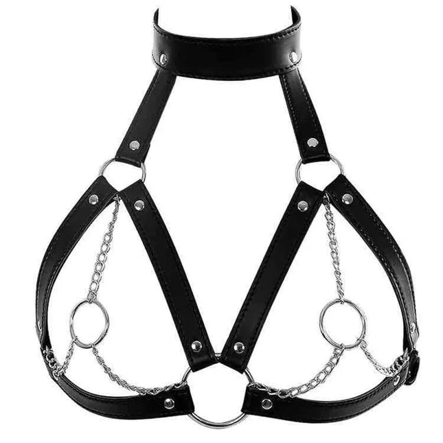 BDSM Bondage Women Sexy Body Harness Belt Sex Toys Straps Lingerie Chest Harness Leather Lingerie Gothic Fetish Women Clothing