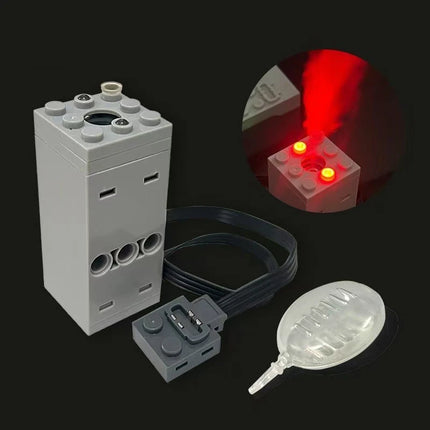 DIY Building Blocks Technical Motor Sprayer Electric Exhaust Modified Motor For High-Tech Train Car Parts Compatible with Legoed