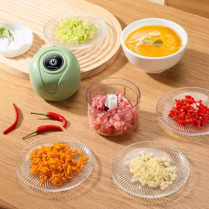 Electric Garlic Masher Garlic Masher Rechargeable 260ML Onion Chopper Portable Meat Grinder Household Kitchen Vegetable Blender