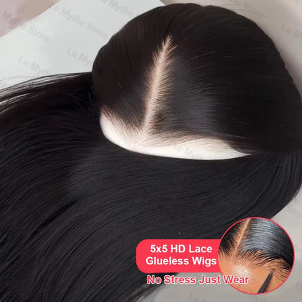 Bone Straight Glueless Wigs Human Hair Ready To Wear Brazilian Lace Front Human Hair Wigs 13x4 13x6 HD Lace Frontal Wig 5x5 Wig