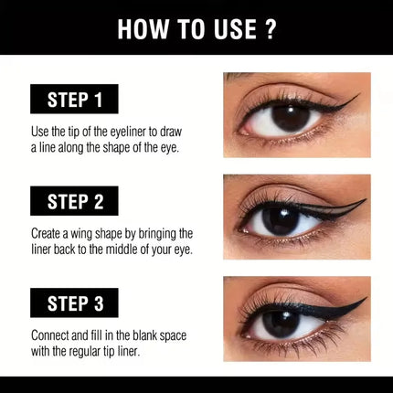 Long-lasting smooth matte finish, water-resistant and stain-resistant, liquid eyeliner pen eye makeup eyeliner cosmetic product