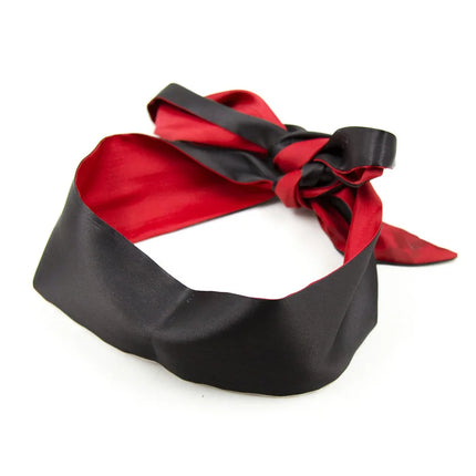 Two-Tone Tied Hands Ribbon Blindfold Eye Covers Erotic Bondage Role Play Accessories Silk Handcuffs Sex Toys For Women Eye Mask